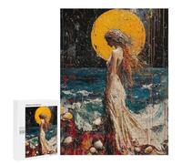 Puzzles pour Adolescents 500 PCS Expressionist The Birth of Venus - Bold Contemporary Art Reinterpretation Puzzles pour Adultes, Jouets Anti-Stress, Activités Amusantes À Faire À La Maison, 500 PCS