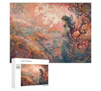 Puzzles pour Adolescents 500 PCS Fantasy Forest Adventure Puzzle Anti-Stress, Jouet Idéal pour Une Décoration Amusante À La Maison, 500 PCS