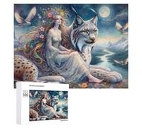 Puzzles pour Adolescents 500 PCS Fantasy Nature Goddess Artwork Puzzle Anti-Stress, Jouet Idéal pour Une Décoration Amusante À La Maison, 500 PCS