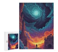Puzzles pour Adolescents 500 PCS Fantasy Portal to Another World Puzzles pour Adultes Assemblage De Modèles De Puzzles Défi À Réaliser Soirée Jeux Et Divertissement en Famille 500 PCS