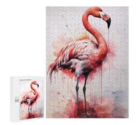 Puzzles pour Adolescents 500 PCS Flamingo Watercolor Puzzles, Jeux Relaxants, Décoration Intérieure, Cadeaux Et Idées Cadeaux Uniques pour Un Anniversaire 500 PCS