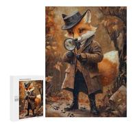 Puzzles pour Adolescents 500 PCS Fox Detective Puzzles pour Adolescents, Jouets Anti-Stress, Décoration Murale, Cadeaux d'anniversaire Et De Noël Uniques 500 PCS