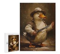 Puzzles pour Adolescents 500 PCS Funny Killer Duck Knife Puzzles pour Adolescents Jeux Relaxants Assemblage De Motifs Cadeaux Uniques d'anniversaire Et De Noël 500 PCS