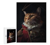 Puzzles pour Adolescents 500 PCS Funny Napoleon Emperor Cat Puzzles pour Adolescents, Jouets À Faire Soi-même, Activités Amusantes À La Maison pour Passer Le Temps, 500 PCS