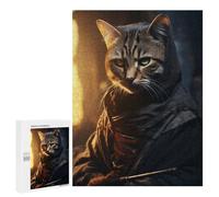 Puzzles pour Adolescents 500 PCS Funny Shinobi Ninja Cat Puzzles pour Adolescents, Jouets À Faire Soi-même, Activités Amusantes À La Maison pour Passer Le Temps, 500 PCS