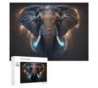 Puzzles pour Adolescents 500 PCS Galactic Elephant Majesty Puzzles pour Adultes Jeux Relaxants Découpe De Précision Jeu Stimulant Cadeaux 500 PCS