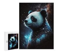 Puzzles pour Adolescents 500 PCS Galactic Panda Art Print-2 Puzzles pour Adultes Activités Familiales Interaction Parent-Enfant Jeu Au Design Élégant 500 PCS