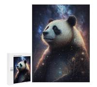 Puzzles pour Adolescents 500 PCS Galactic Panda Art Print-4 Jeu De Puzzle Familial Décoration Parfaite Cadeaux Uniques pour Un Anniversaire Et Noël 500 PCS