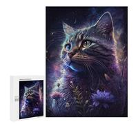 Puzzles pour Adolescents 500 PCS Galactic Whiskered Wonder Puzzles pour Adolescents Améliorent La Mémoire Difficiles À Compléter Jeux Stimulants 500 PCS
