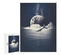 Puzzles pour Adolescents 500 PCS Galaxy Moon Whale Puzzles pour Adultes, Jouets Anti-Stress, Activités Amusantes À Faire À La Maison, 500 PCS