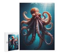 Puzzles pour Adolescents 500 PCS Giant Pacific Octopus Puzzles pour Adolescents, Jouets Anti-Stress, Décoration Murale, Cadeaux d'anniversaire Et De Noël Uniques 500 PCS