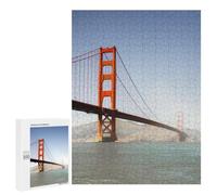 Puzzles pour Adolescents 500 PCS Golden Gate Bridge Puzzles pour Adultes Jeux Relaxants Décoration Murale Activités Amusantes À La Maison 500 PCS