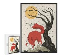 Puzzles pour Adolescents 500 PCS Japanese Red Wolves Ace Puzzles, Jeux Relaxants, Décoration Intérieure, Cadeaux Et Idées Cadeaux Uniques pour Un Anniversaire 500 PCS