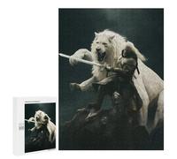 Puzzles pour Adolescents 500 PCS King White Lion Puzzles, Jeux Relaxants, Décoration Intérieure, Cadeaux Et Idées Cadeaux Uniques pour Un Anniversaire 500 PCS