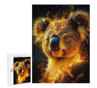 Puzzles pour Adolescents 500 PCS Koala in Flames Animal Puzzles, Jeux Amusants, Assemblage De Motifs, Cadeaux Uniques d'anniversaire Et De Noël 500 PCS