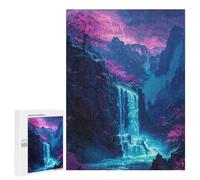 Puzzles pour Adolescents 500 PCS Magical Mountain Waterfall Puzzles pour Adultes Jouets Anti-Stress pour S'amuser en Famille Interaction Parent-Enfant 500 PCS