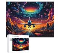 Puzzles pour Adolescents 500 PCS Magical Sunset Flight Adventure -4 Puzzles pour Adolescents, Jouets À Faire Soi-même, Activités Amusantes À La Maison pour Passer Le Temps, 500 PCS