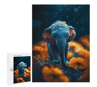 Puzzles pour Adolescents 500 PCS Micro Elephant Puzzles pour Adolescents, Jouets Anti-Stress, Décoration Murale, Cadeaux d'anniversaire Et De Noël Uniques 500 PCS