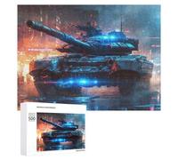 Puzzles pour Adolescents 500 PCS Military Tank World War 2 Puzzles, Jeux Amusants, Assemblage De Motifs, Cadeaux Uniques d'anniversaire Et De Noël 500 PCS
