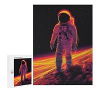 Puzzles pour Adolescents 500 PCS Minimalistic Astronaut Puzzles pour Adolescents, Jouets À Faire Soi-même, Activités Amusantes À La Maison pour Passer Le Temps, 500 PCS