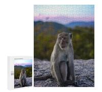 Puzzles pour Adolescents 500 PCS Monkey on A Mountaintop Puzzles pour Adultes Jeux Relaxants, Amusants Et Humoristiques, Stimulants À Compléter 500 PCS