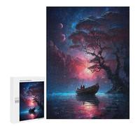 Puzzles pour Adolescents 500 PCS Moonlight Serenade Puzzles pour Adultes Jeux Relaxants Décoration Murale Activités Amusantes À La Maison 500 PCS