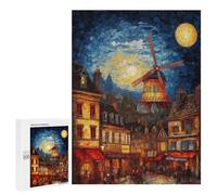 Puzzles pour Adolescents 500 PCS Moulin Rouge Paris Puzzles pour Adolescents, Jouets Anti-Stress, Décoration Murale, Cadeaux d'anniversaire Et De Noël Uniques 500 PCS
