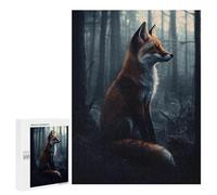 Puzzles pour Adolescents 500 PCS Mystical Forest Fox-1 Puzzles pour Adultes Assemblage De Modèles De Puzzles Défi À Réaliser Soirée Jeux Et Divertissement en Famille 500 PCS