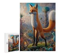 Puzzles pour Adolescents 500 PCS Mystical Fox Encounters Puzzles pour Adultes, Jouets Anti-Stress, Activités Amusantes À Faire À La Maison, 500 PCS