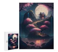 Puzzles pour Adolescents 500 PCS Mystical Night The Lake Puzzles, Jeux Relaxants, Décoration Intérieure, Cadeaux Et Idées Cadeaux Uniques pour Un Anniversaire 500 PCS