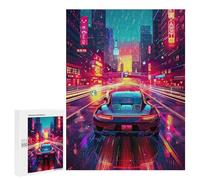 Puzzles pour Adolescents 500 PCS Neon City Speed Puzzles pour Adultes Assemblage De Modèles De Puzzles Défi À Réaliser Soirée Jeux Et Divertissement en Famille 500 PCS