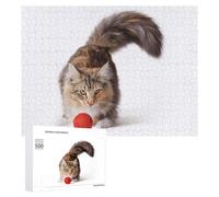 Puzzles pour Adolescents 500 PCS Norwegian Forest Cat Puzzles, Jeux Relaxants, Décoration Intérieure, Cadeaux Et Idées Cadeaux Uniques pour Un Anniversaire 500 PCS