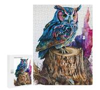 Puzzles pour Adolescents 500 PCS Owl Watercolor Puzzles pour Adolescents Jeux Relaxants Assemblage De Motifs Cadeaux Uniques d'anniversaire Et De Noël 500 PCS