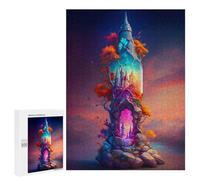 Puzzles pour Adolescents 500 PCS Palace in A Bottle Puzzles pour Adolescents Jeux Relaxants Assemblage De Motifs Cadeaux Uniques d'anniversaire Et De Noël 500 PCS