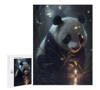 Puzzles pour Adolescents 500 PCS Panda Fireflies Animal Puzzles pour Adolescents, Jouets À Faire Soi-même, Activités Amusantes À La Maison pour Passer Le Temps, 500 PCS