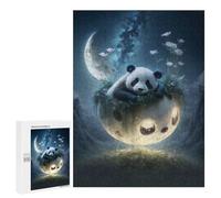 Puzzles pour Adolescents 500 PCS Panda Moon Garden Puzzles pour Adultes Jouets Anti-Stress pour S'amuser en Famille Interaction Parent-Enfant 500 PCS