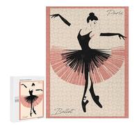 Puzzles pour Adolescents 500 PCS Paris Ballet Dancer Jeu De Puzzle Familial Décoration Parfaite Cadeaux Uniques pour Un Anniversaire Et Noël 500 PCS