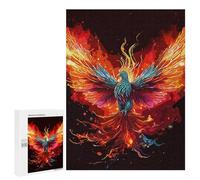 Puzzles pour Adolescents 500 PCS Phoenix Vintage Casse-têtes pour Adultes Jeu De Réflexion Assemblage De Motifs Interaction Parent-Enfant 500 PCS