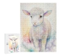Puzzles pour Adolescents 500 PCS Puzzle pour Adultes Dreamy Sweet Little Lamb Puzzle Mural Difficile À Difficile Aide À Exercer Le Cerveau 500 PCS