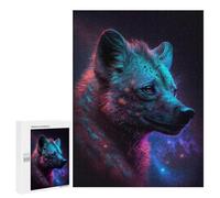 Puzzles pour Adolescents 500 PCS Puzzle pour Adultes Galactic Wolf Portrait -24 Puzzle Mural Difficile À Difficile Aide À Exercer Le Cerveau 500 PCS