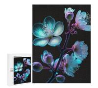 Puzzles pour Adolescents 500 PCS Puzzle pour Adultes Glowing Neon Flowers Puzzle Mural Difficile À Difficile Aide À Exercer Le Cerveau 500 PCS