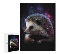 Puzzles pour Adolescents 500 PCS Puzzles Galactic Hedgehog Art Print-1 Puzzle Jeu Manuel Décoration Murale Idéal comme Cadeau pour Toute La Famille 500 PCS