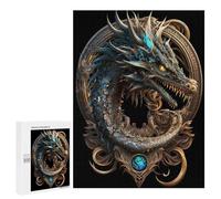 Puzzles pour Adolescents 500 PCS Puzzles pour Adultes Mystical Cosmic Dragon Jeu De Réflexion Amusant Et Humoristique pour Stimuler Le Cerveau 500 PCS