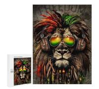 Puzzles pour Adolescents 500 PCS Reggae Lion Freedom Puzzles pour Adultes Jeu De Réflexion Décoration Intérieure Activités Amusantes À La Maison 500 PCS