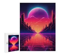 Puzzles pour Adolescents 500 PCS Retrowave Chroma Dreams Puzzles pour Adolescents, Jouets À Faire Soi-même, Activités Amusantes À La Maison pour Passer Le Temps, 500 PCS