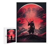 Puzzles pour Adolescents 500 PCS Samurai Moonlit Journey -2 Puzzles pour Adultes Jeux Amusants Décoration Parfaite Cadeaux Uniques d'anniversaire Et De Noël 500 PCS
