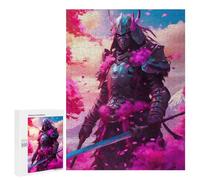 Puzzles pour Adolescents 500 PCS Samurai Neon Jeu De Puzzle Familial Décoration Parfaite Cadeaux Uniques pour Un Anniversaire Et Noël 500 PCS
