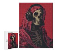 Puzzles pour Adolescents 500 PCS Skeleton Music Puzzles pour Adultes, Jouets Anti-Stress, Activités Amusantes À Faire À La Maison, 500 PCS