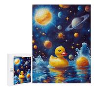 Puzzles pour Adolescents 500 PCS Space Duck Goose 3 Puzzles pour Adolescents, Jouets À Faire Soi-même, Activités Amusantes À La Maison pour Passer Le Temps, 500 PCS