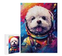 Puzzles pour Adolescents 500 PCS Space Pup Adventure -1 Puzzles pour Adultes Assemblage De Modèles De Puzzles Défi À Réaliser Soirée Jeux Et Divertissement en Famille 500 PCS